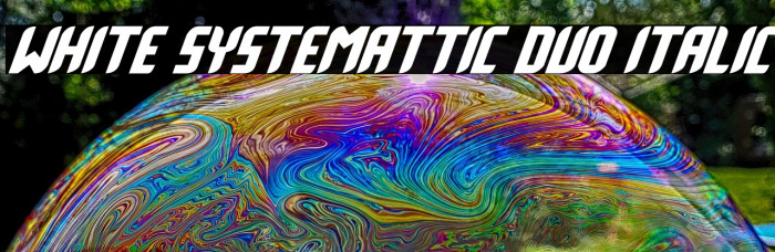 White Systemattic Duo Italic Example 2