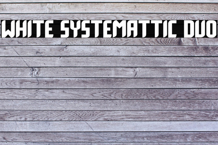 White Systemattic Duo Example 2