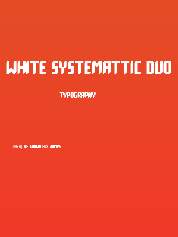 White Systemattic Duo Poster