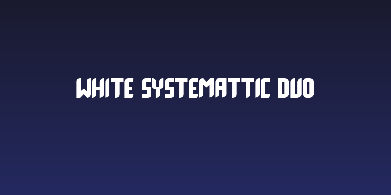 White Systemattic Duo Social Header