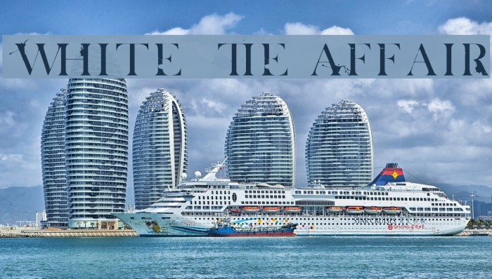 White Tie Affair Font examples