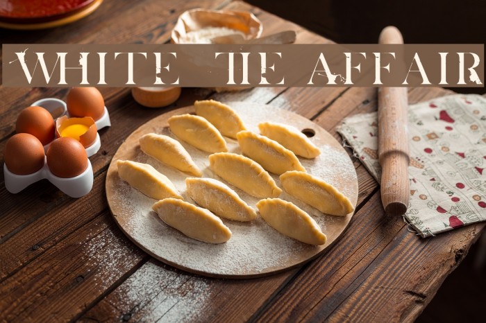 White Tie Affair Font examples