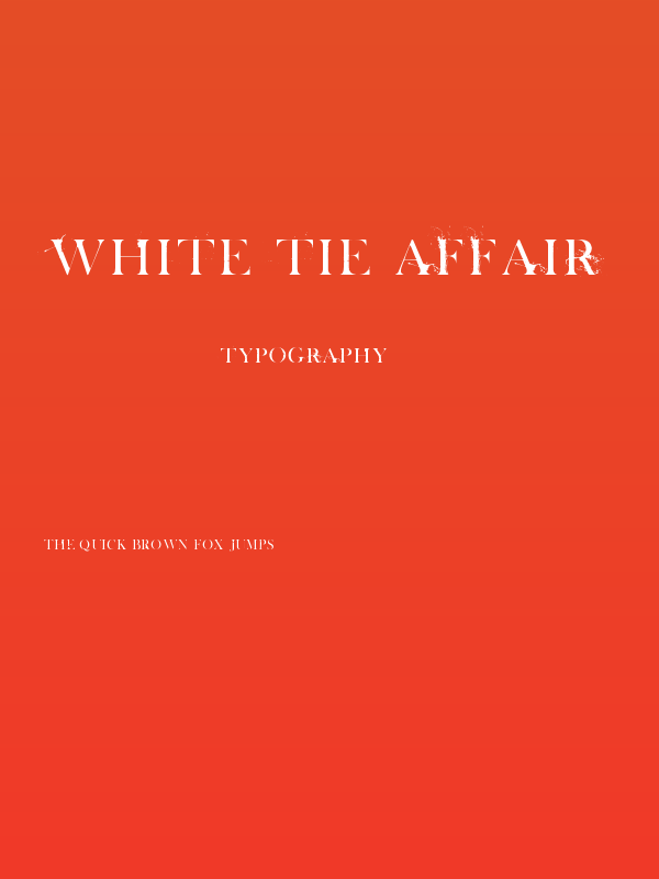 White Tie Affair Poster