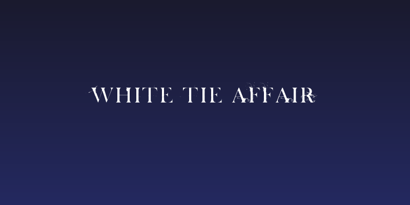 White Tie Affair Social Header