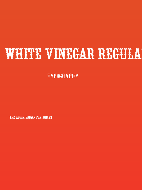 White Vinegar Regular Poster
