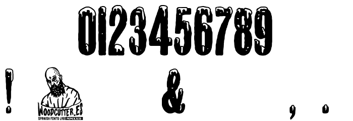 White Winter Snowboarding Font OTHER CHARS