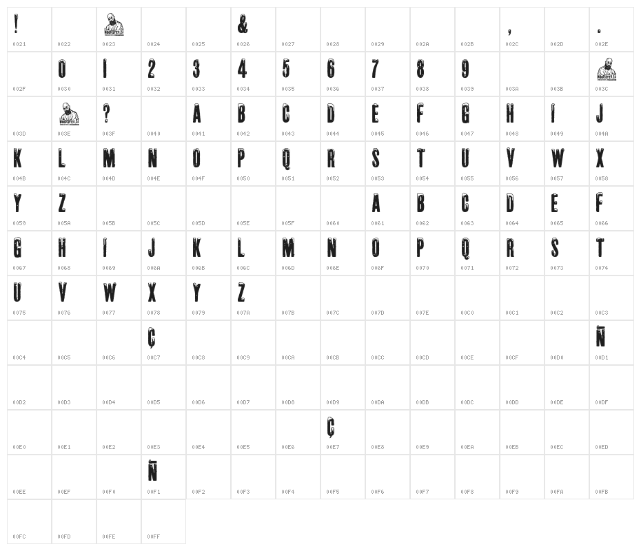 White Winter Snowboarding Character Map