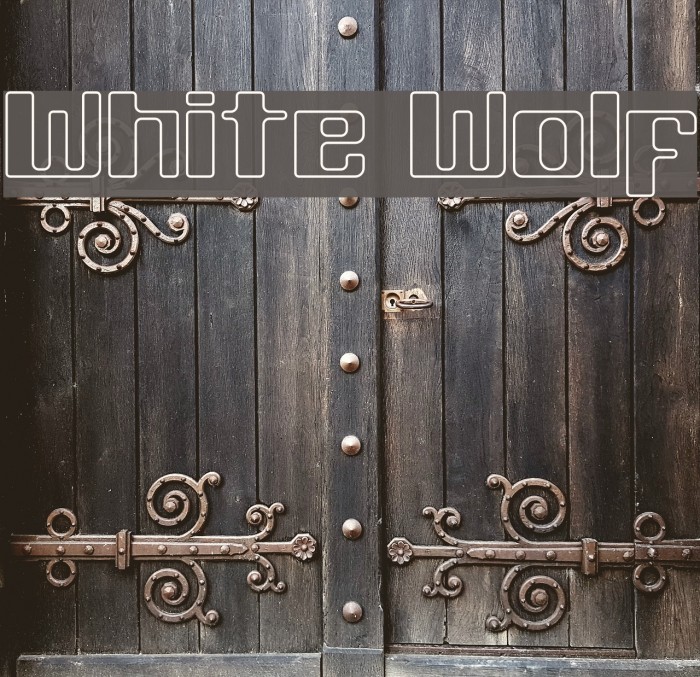 White Wolf Font examples