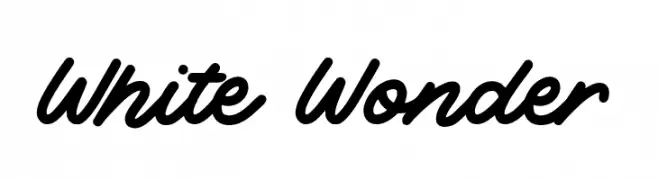 White Wonder  Frei Schriftart Herunterladen