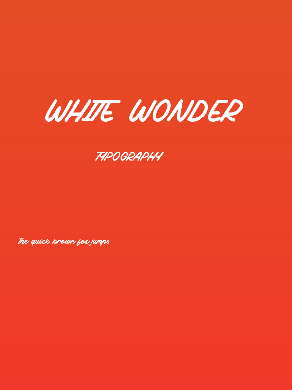 White Wonder Poster