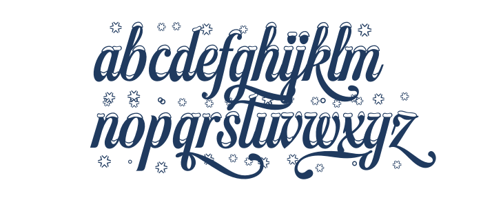 White Xmas PERSONAL USE Regular Lowercase