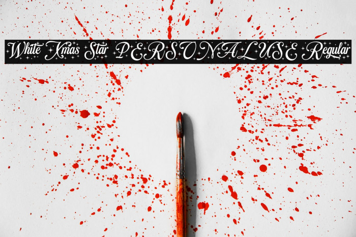 White Xmas Star PERSONAL USE Regular Example 3