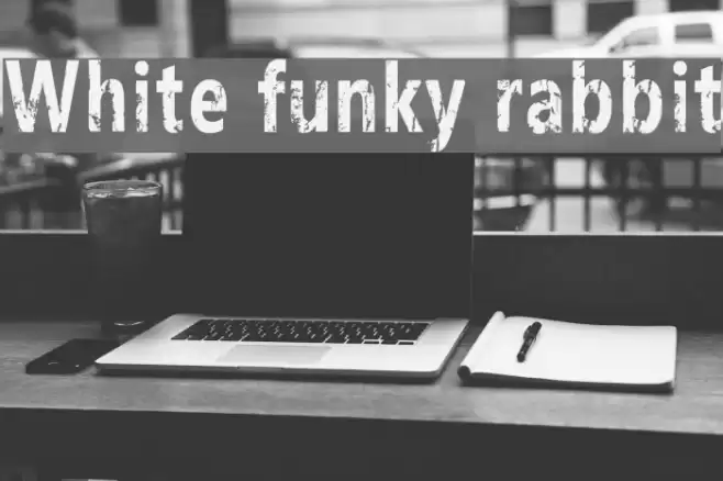 White funky rabbit फ़ॉन्ट examples