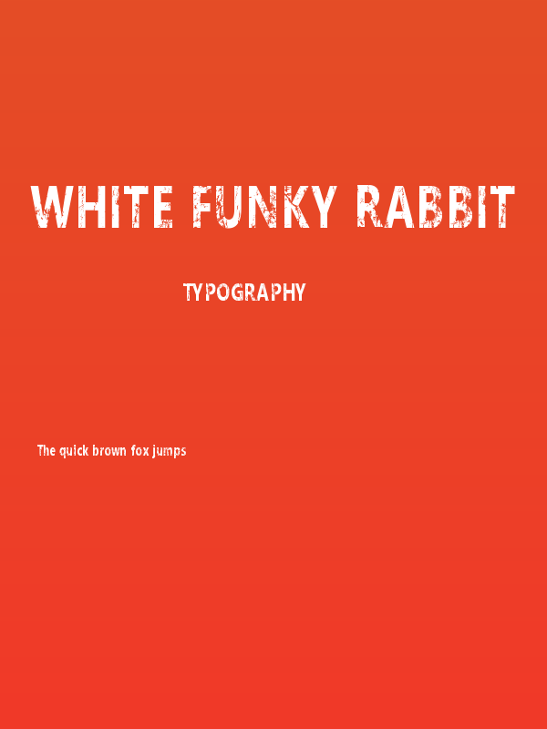 White funky rabbit Poster
