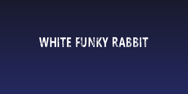 White funky rabbit Social Header