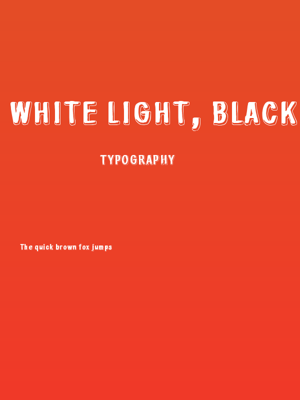 White light, black line Poster