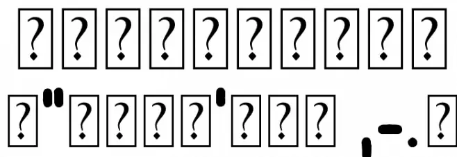 White wood Font OTHER CHARS