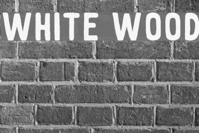 White wood Font examples