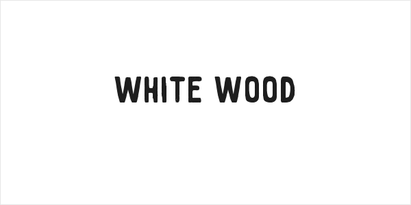 White wood Logo