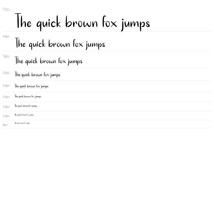 WhiteAmour-SanSerif Waterfall