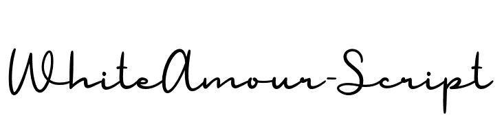 WhiteAmour-Script  Frei Schriftart Herunterladen