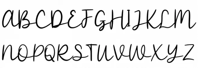 WhiteAmour-Script Fonte MAIÚSCULAS