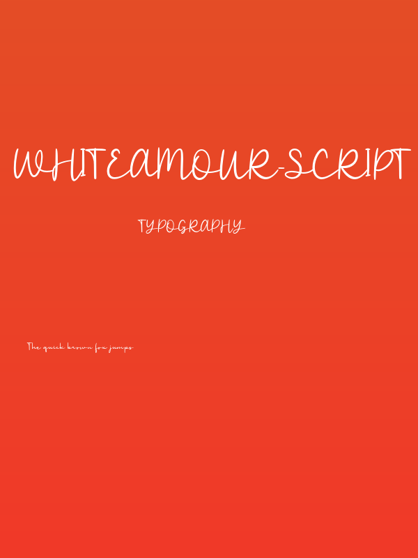 WhiteAmour-Script Poster