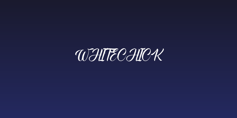 WhiteChick Social Header