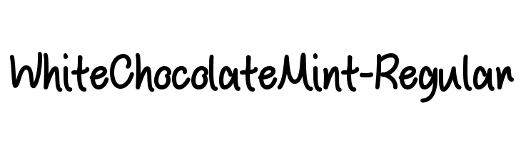 WhiteChocolateMint-Regular  नि: शुल्क फ़ॉन्ट्स डाउनलोड
