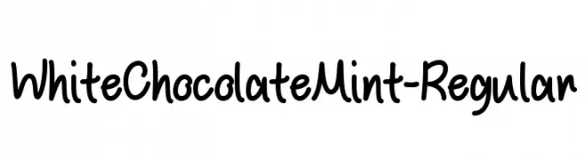 WhiteChocolateMint-Regular  Descarca Fonturi Gratis