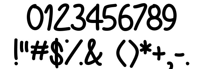 WhiteChocolateMint-Regular Font OTHER CHARS