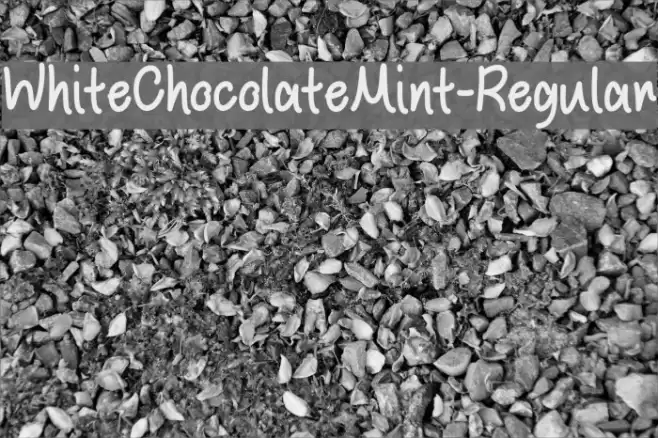 WhiteChocolateMint-Regular خط examples