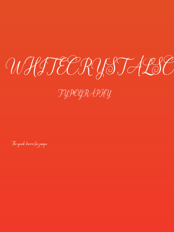 WhiteCrystalScript Poster