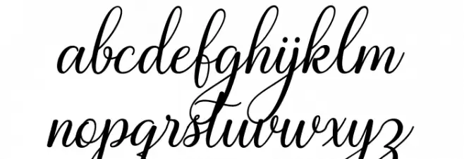 WhiteCrystalScript フォント 小文字