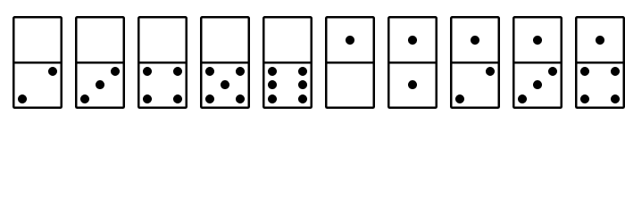 WhiteDominoes Font OTHER CHARS