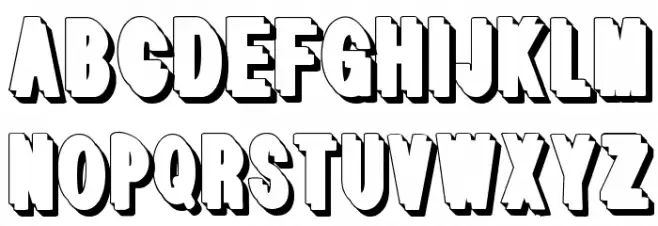 WhiteFree Шрифта ВЕРХНИЙ