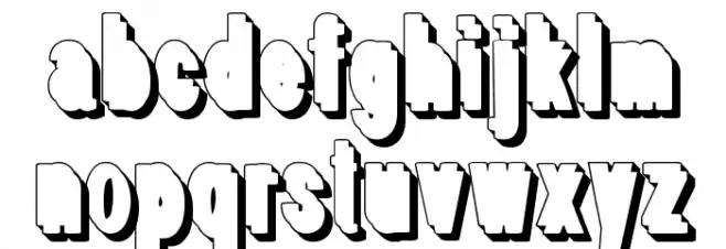 WhiteFree Font LOWERCASE