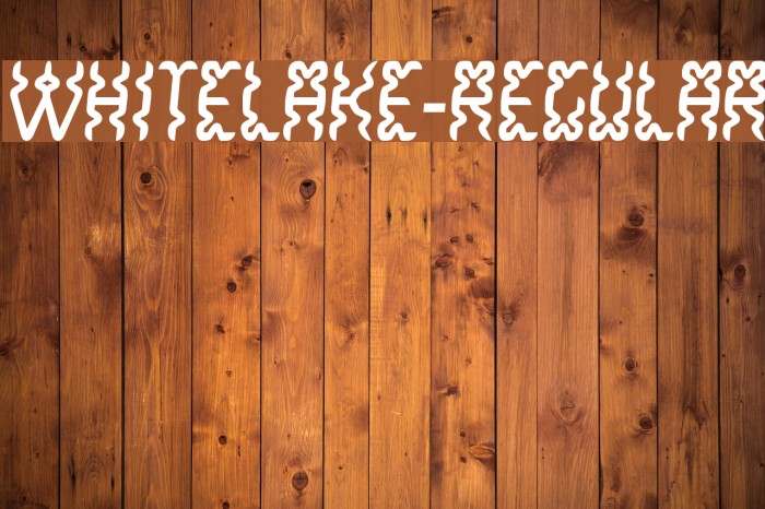WhiteLake-Regular Font examples