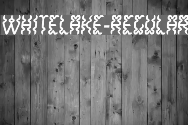 WhiteLake-Regular Font examples