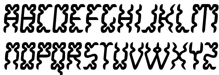 WhiteLake-Regular Font LOWERCASE