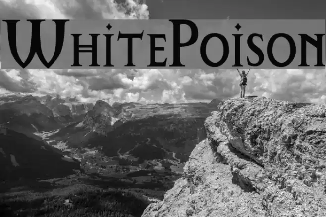 WhitePoison Font examples