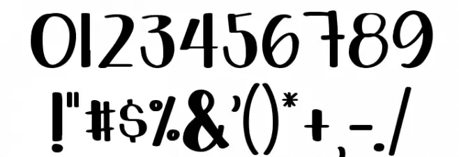 Whiteboard Regular Font OTHER CHARS