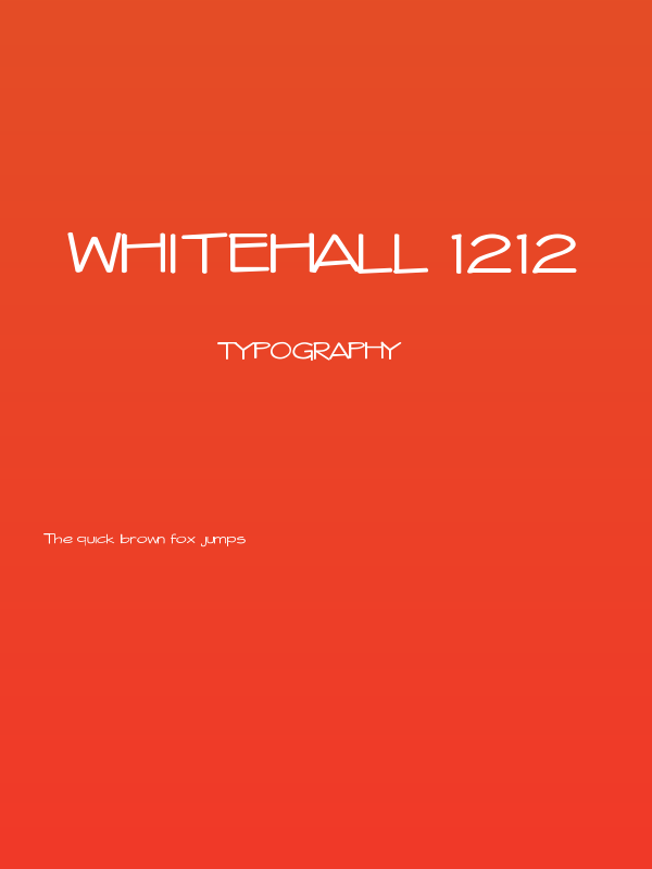 Whitehall 1212 Poster