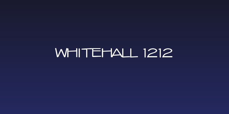 Whitehall 1212 Social Header