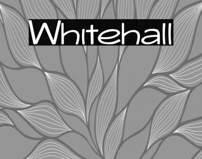 Whitehall Font examples
