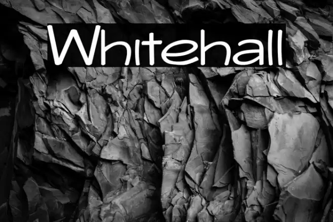Whitehall Font examples
