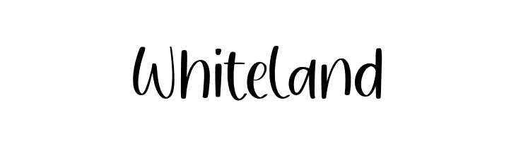 Whiteland  font caratteri gratis
