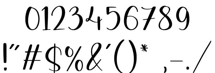 Whiteland Font OTHER CHARS