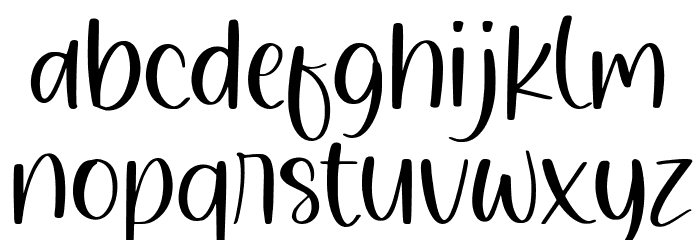 Whiteland Font LOWERCASE