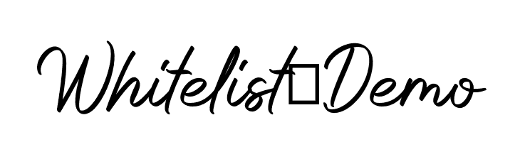 Whitelist-Demo  لخطوط تنزيل